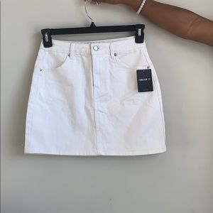 White Mini Skirt